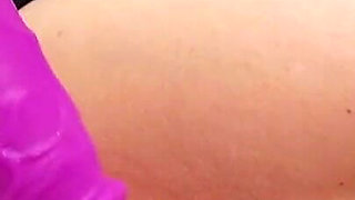 Hot Curvy MILF Stuffing Her Tight Pink Pussy with Thick Fake Cock