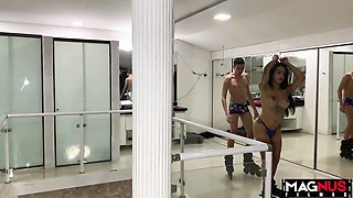 Ass fuck scene with charming sweetie from Magnus Filmes