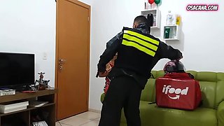 Snack Delivery Guy Hits It off with Hot Teen