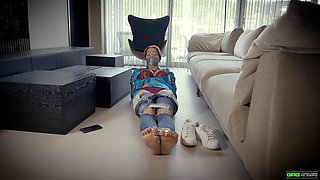 Daisy - Babysitter Self Bondage Interrupted