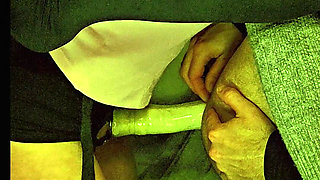 Femdom Wife Pegging Husband with Big Dildo and Very Deep