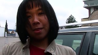Chinese milf persuaded to do a solo casting