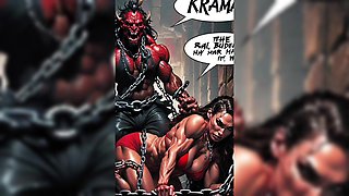 Sexy Amazon Queen and Monster with a Huge Dick. Horror Porn Parody. Dark Fantasy Sex. Comic. Sex Fairy Tale for Adults