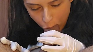 Nurse Rims Fingers His Ass - Prostate Massage, Blowjob, Cum