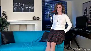 Sofia Matthews shows upskirt and gets naked - WeAreHairy