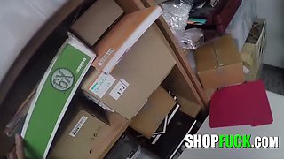 Talkative Thief Was Fucked In Her Big Mouth & Tight Pussy - SHOPFUCK