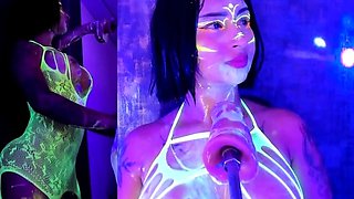 Kinky moist taco brunette anal toy play during masturbating
