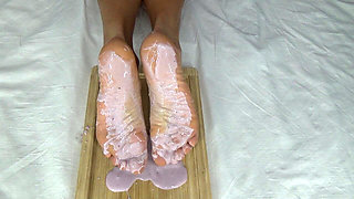 Beautiful Mature Soles in Yogurt