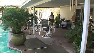 Skinny girls suck a monster black cock then get fucked hard on both holes