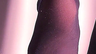 Nylon Feet High Heels