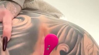 MILF Big Cock Double Penetration with Dildo and Sextoys Mature Horny Long Nails Sexy Pierced Vagina Big Ass