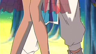Horny anime slut fucking hard dick
