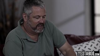 Buxom wife nail stepson in front of cuck