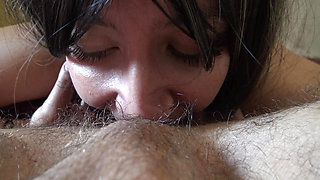 Stepmother licks her 18 year old stepsons hairy ass before he goes to school