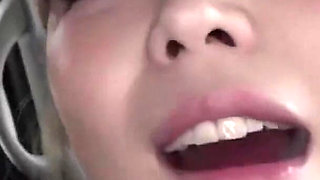 Cheerful Office Lady Grins Takes It to the Base and Savors a Throat Finish - G