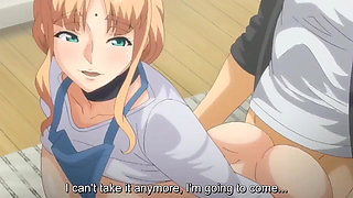 Busty stepmom seduce stepson hentai , Hajimete no Hitozuma Episode 5