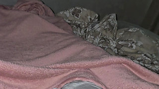 Step mom hand slip under step son underwear handjob his dick