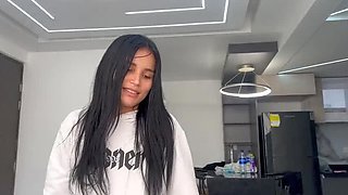 Hot Stepsister JazminPalvin Begs for Anal After Party - Big Tits Latina Squirting in 4K