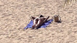 Amateur Latina Fucked Hard on Beach After Sunbathing - Real Homemade Voyeur Sex
