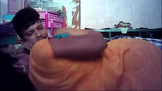 Indian Village House Wife Kissing Enjoy Movement