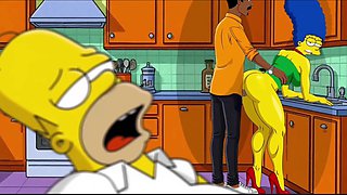Marge Fucked While Homer's Takes a Nap - 2D Simpsons Animation
