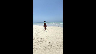 A Little Nudity on the Indian Ocean Beach.