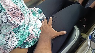 Office Manager Enjoying Hot Romance with Married Colleague Inside Car Part 3