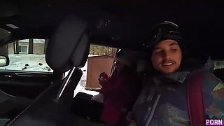 Kristen Scott In Blonde Babe Sucking A Dick In A Moving Car