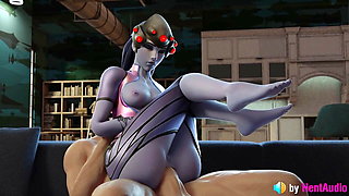 Widowmaker's Anal ASMR (3d animation with sounds) overwatch
