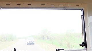 Big Tits Black Babe Plays With Her Clit