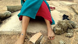 Outdoor Risky Public Sex With Wife On Forest Saree Fuck Queensonali