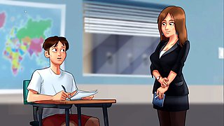 French tutor Vivienne Bissette gets railed in Summertime Saga gameplay