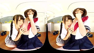 Dominated And Pissed On By Schoolgirls Part 2 - Wet Asian Schoolgirls Kiss Wet Panties