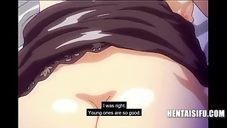 Hot Japanese MILF Gets Tied Up & Spanked in Steamy Hentai (Eng Sub)