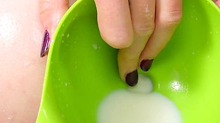 Extreme Milk Squirting & Insertion Enema