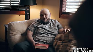 Distraught pregnant teen manipulated and pounded by BFs stepdad