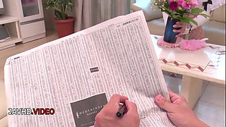 Japanese seductive maid gets intense passionate pov fuck on her tight ass