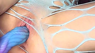 Huge faux-cock wedges tight pussy, Litclit69 rails 1win