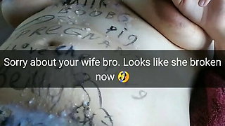 Oops, your wife turned into a cum addicted whore!