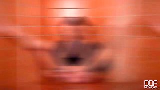 Butterfly Pussy Lips - Toe & Leg Lover Masturbates in Shower