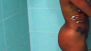 Feed Me White Dick" Intense Shower Sex with Beautiful Black Slut Kiki Minaj