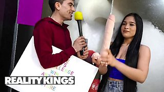 Alexis Doll Takes Jordi's Huge Dildo Challenge - Anal Fuck & Stretched Asshole - Reality Kings
