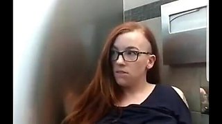 Alt Girl Lily O'riley Masturbation in Airport Bathroom