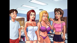 Steamy visual novel with teacher-student encounters and shower action