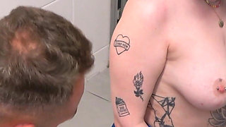 Fat German Amateur Fucked at the Washing Machine