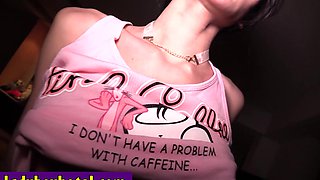 Naughty Asian tranny gave a sucking cock