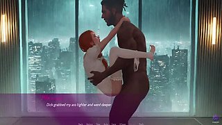 Busty Indian MILF Mila Ai Rides Boss's Big Black Cock - 3D Hentai Anal & Creampie Sex