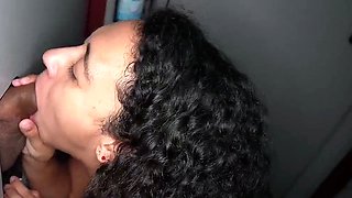 Brunette Blowjob Deepthroat Cum Swallow