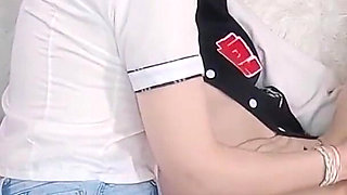 Amazing Femdom Handjob and so Hot Holding His Neck