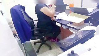 Boss Fucks Latina BBW in Office - Legs Shaking Hardcore POV
